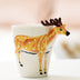 Festival gift Ceramic coffee milk tea mug 3D animal shape Hand painted Cow cup - Minihomy