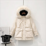 Winter Down Women Large Jacket  Warm Parka Outerwear