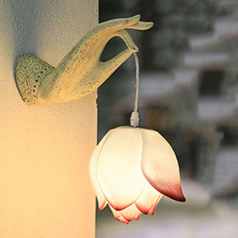 Lotus bergamot wall lamp - Minihomy