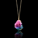 Rainbow Quartz Crystal Necklace