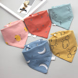 Baby saliva towel Baby Bibs Triangle Double Cotton Bandana Bibs Baby Boys Girls