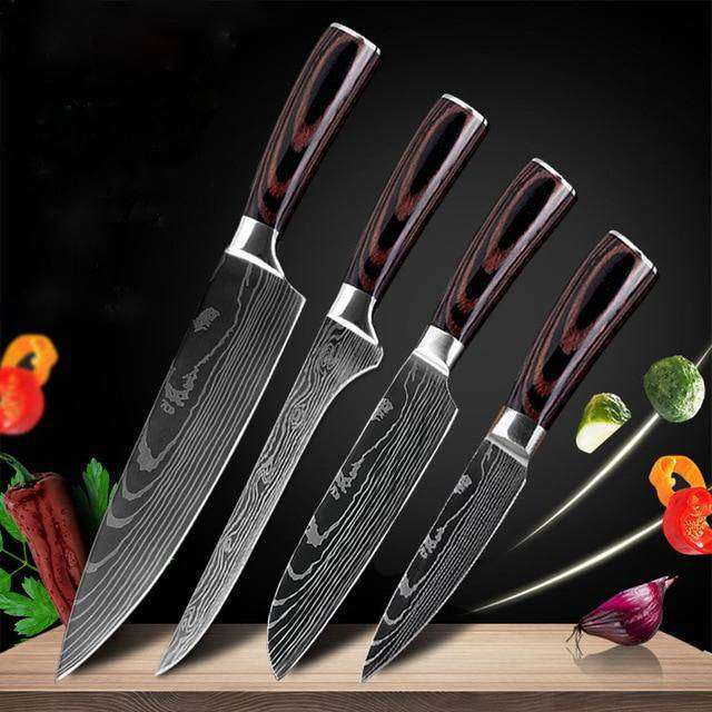 Carpenter's Special Knife Set: 6 & 8 Piece Chef Knives for Cooking - Minihomy