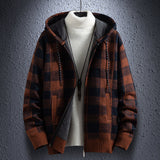 Men's Cardigan Trendy Jacket Plus Velvet Thicker Outer Wear