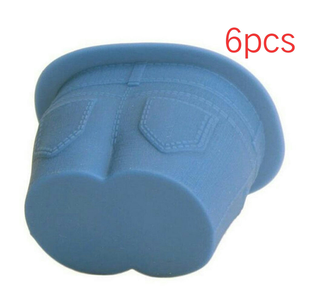 Creative Jeans Silicone Cake Mold Food Grade Muffin Tops Molds Cupcake Pudding Chocolate Ice DIY Baking Cups Moulds Tools HK114