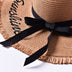 Beach embroidered letters raw edge sun hat