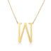 Fabulous Rose Gold Plated Stainless Steel Initial Letter Pendant Necklace - Minihomy