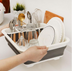 Folding kitchen drain dish rack - Minihomy