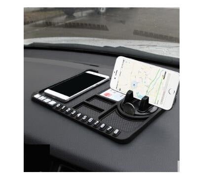 Car mobile phone bracket anti-skid pad car navigation device anti-mite pad instrument panel multi-function storage pad