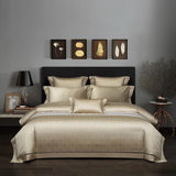 European Jacquard Four Piece Satin Bedding