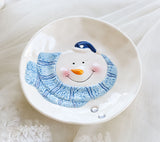 Christmas Ceramic Ornaments and Snowman Tableware