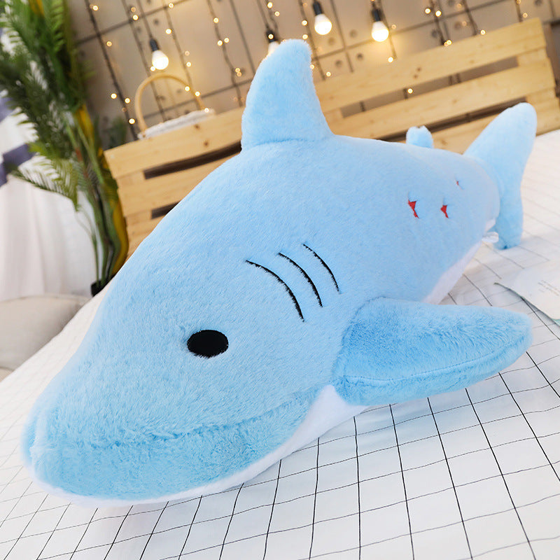 Shark plush pillow