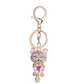 Enamel Lucky Cat Crystal Keychain Alloy Keyring For Women - Minihomy