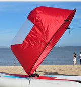 Sailing Popup Paddle Board Durable Canoe Sail Rowing Downwind Boat - Minihomy