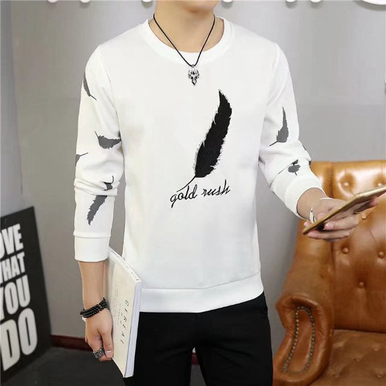 Feather sweater youth casual loose long sleeves