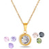 8 colors diamond titanium steel necklace - Minihomy