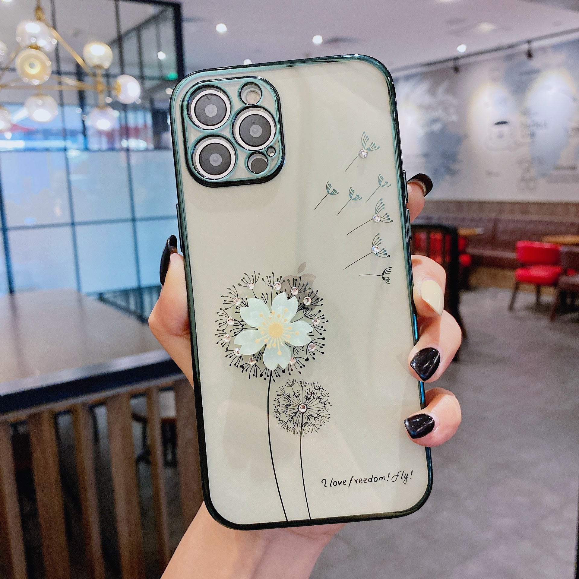 Luxury 3D Cute Flower Spin Stand Holder Phone Case