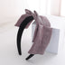 Fabric Striped Headband Flannel Non-Slip Hairpin