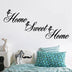 Home sweet home living room bedroom carved wall sticker