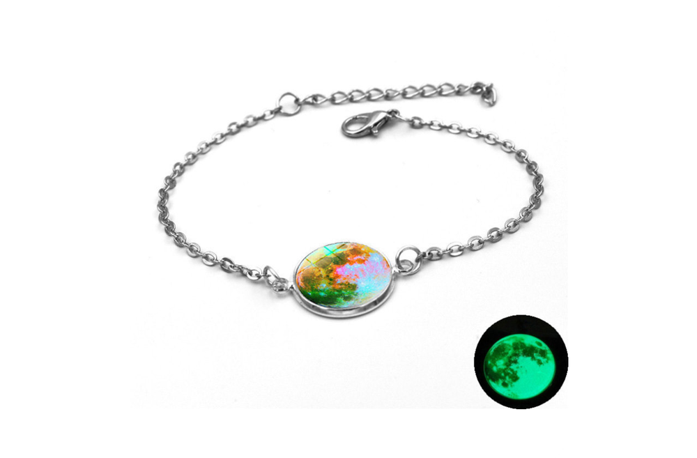 Luminous Star Series Planet Necklace Crystal Cabochon Bracelet - Minihomy