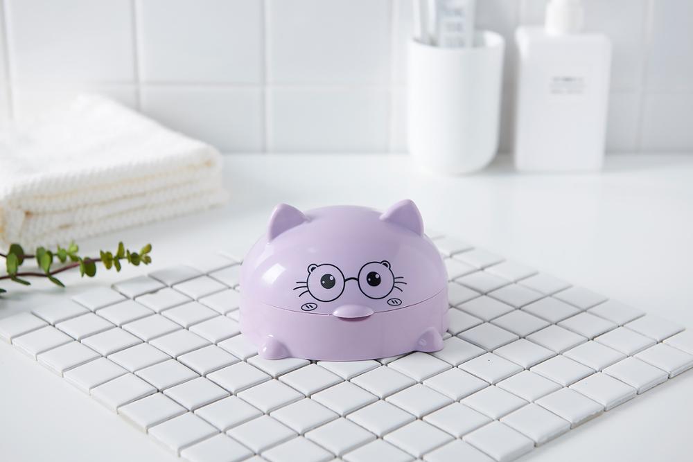 Household bathroom soap box with lid cartoon soap box