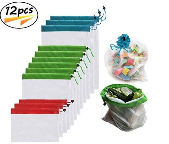 Fruit and vegetable multi-functional splicing beam mouth mesh bag suit combination - Minihomy