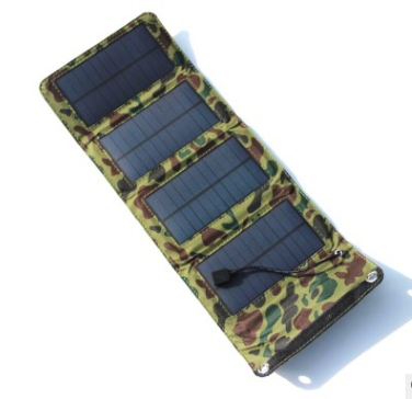 Outdoor 8W folding solar charger Direct charging collapsible solar package Off-road emergency mobile power supply - Minihomy