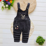 Infant Jeans Little Kids Cartoon Cute Suspenders Toldder Causal Trousers