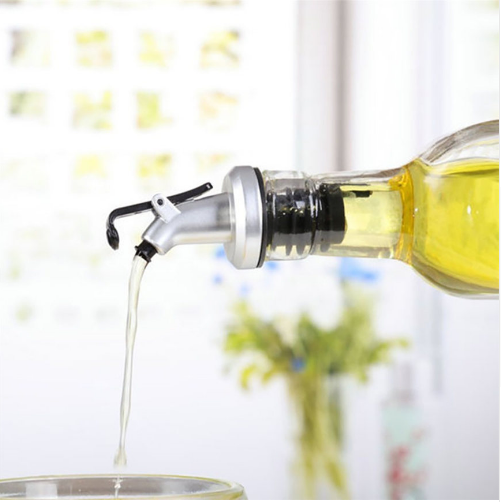 Olive Oil Bottle Sprayer Spout Liquor Dispenser Wine Flip Top Stopper - Minihomy