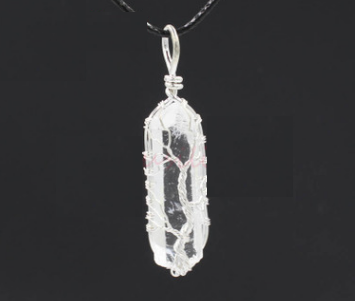 White Crystal Life Tree Necklace