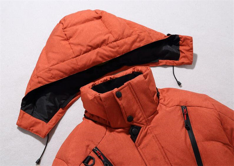 Men's Warm Hooded Thick Puffer Jacket Coat - Minihomy