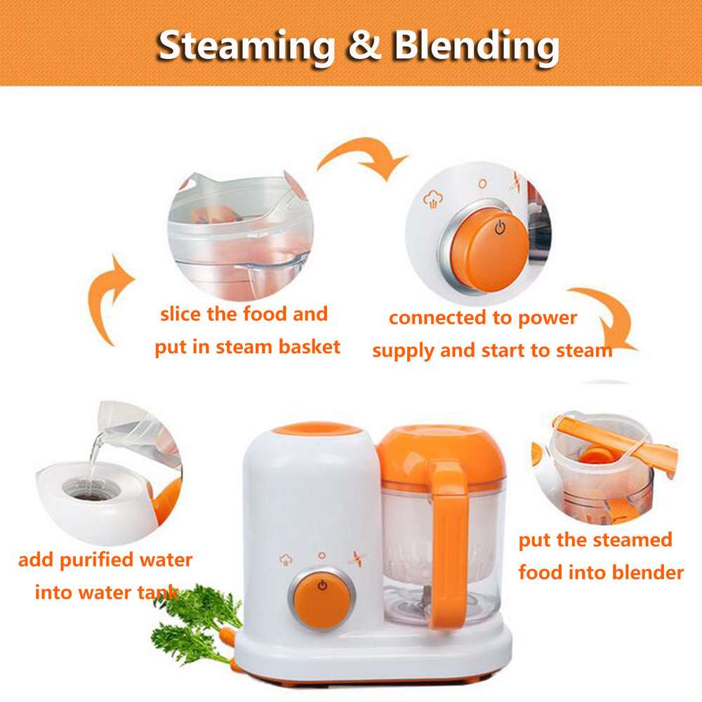 Multi-function Baby Food Processor Smart Infant Milk Warm Baby Food Cooking Blenders - Minihomy