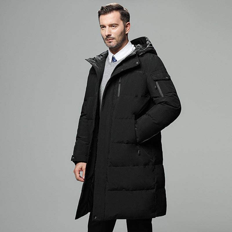 Long padded down jacket for men - Minihomy