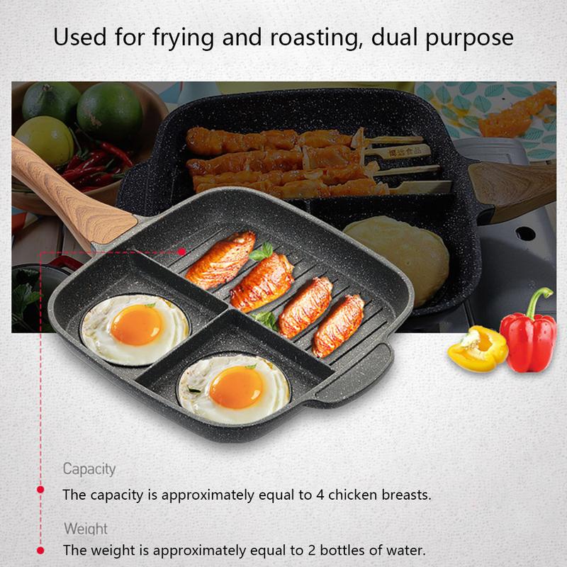 Maifanshi fried steak pot multi-function household omelette pan pan induction cooker non-stick pan - Minihomy