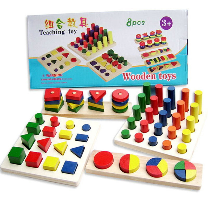 Early Childhood Education Wooden Toys - Safe and Durable - Young Learners - Minihomy