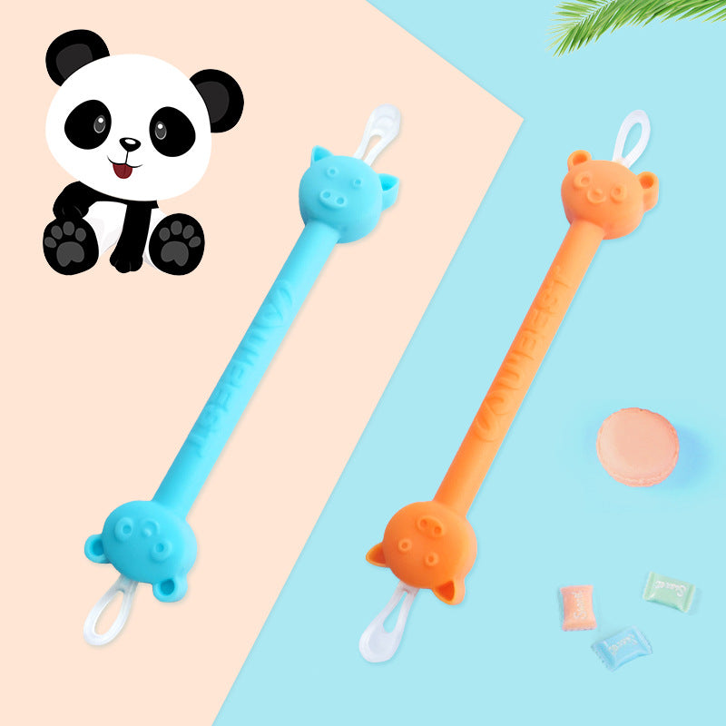 Silicone Baby Ear Spoon Double-headed Ear Wax Pickers Cleaning Stick