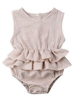 Baby children's clothing striped sleeveless girl pettiskirt