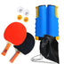 Retractable and Portable Table Tennis Racket Set