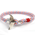 Anchor whale tail umbrella rope handmade couple bracelet - Minihomy