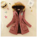 Thick Winter Jacket Women Large Size Long Section Hooded parka outerwear warm coat