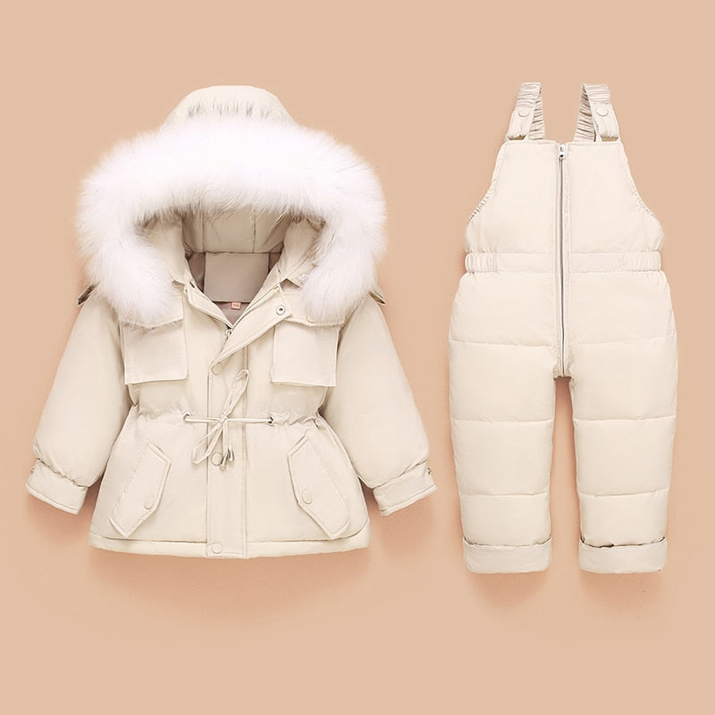 Children's down jacket suit Winter Outfit Suit Warm - Minihomy