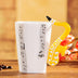 Coffee cup with music notes in the form of saxophone handle ceramic porcelain cup of tea milk method - Minihomy