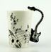 Creative Music Violin Style Guitar Ceramic Mug Coffee Tea Milk Stave Cups With Handle Coffee Mug Novelty Gifts - Minihomy