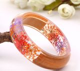 Resin Dried Flower Bracelet