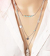 Double-layer Triangle Necklace Multi-layer Clavicle Chain - Minihomy