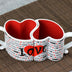 Ceramic Creative Heart-shaped Couple Water Cup - Minihomy