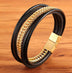 Men's Leather Bracelet Simple And Versatile Punk Bracelet For Men - Minihomy