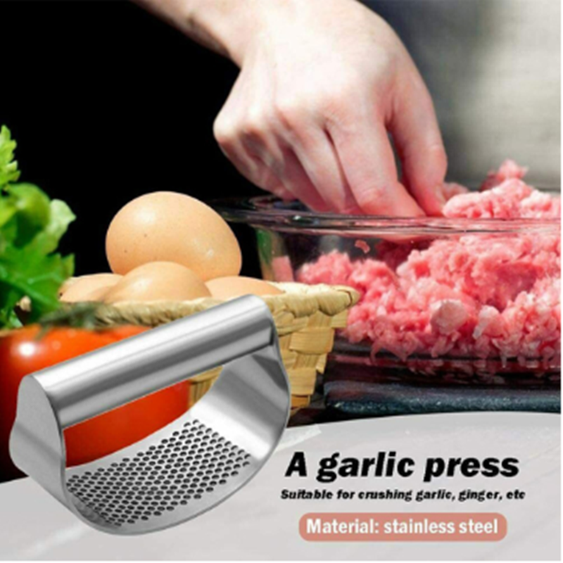 Garlic Press for Kitchen Pounding Garlic Ring Manual - Minihomy