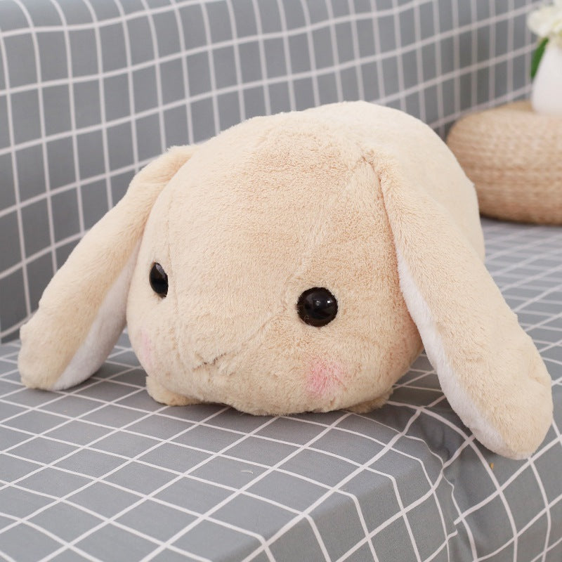 Lop rabbit pillow cartoon plush head rabbit