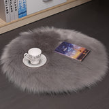 Hair Plush Carpet Floor Mats Household Floor Mats  Wool Round Bedroom Carpets - Minihomy