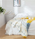 Pure Color Spring And Autumn Sofa Tassel Cotton Blanket